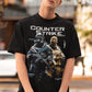 Oversized Tshirt in Black color with Condition Zero Game print