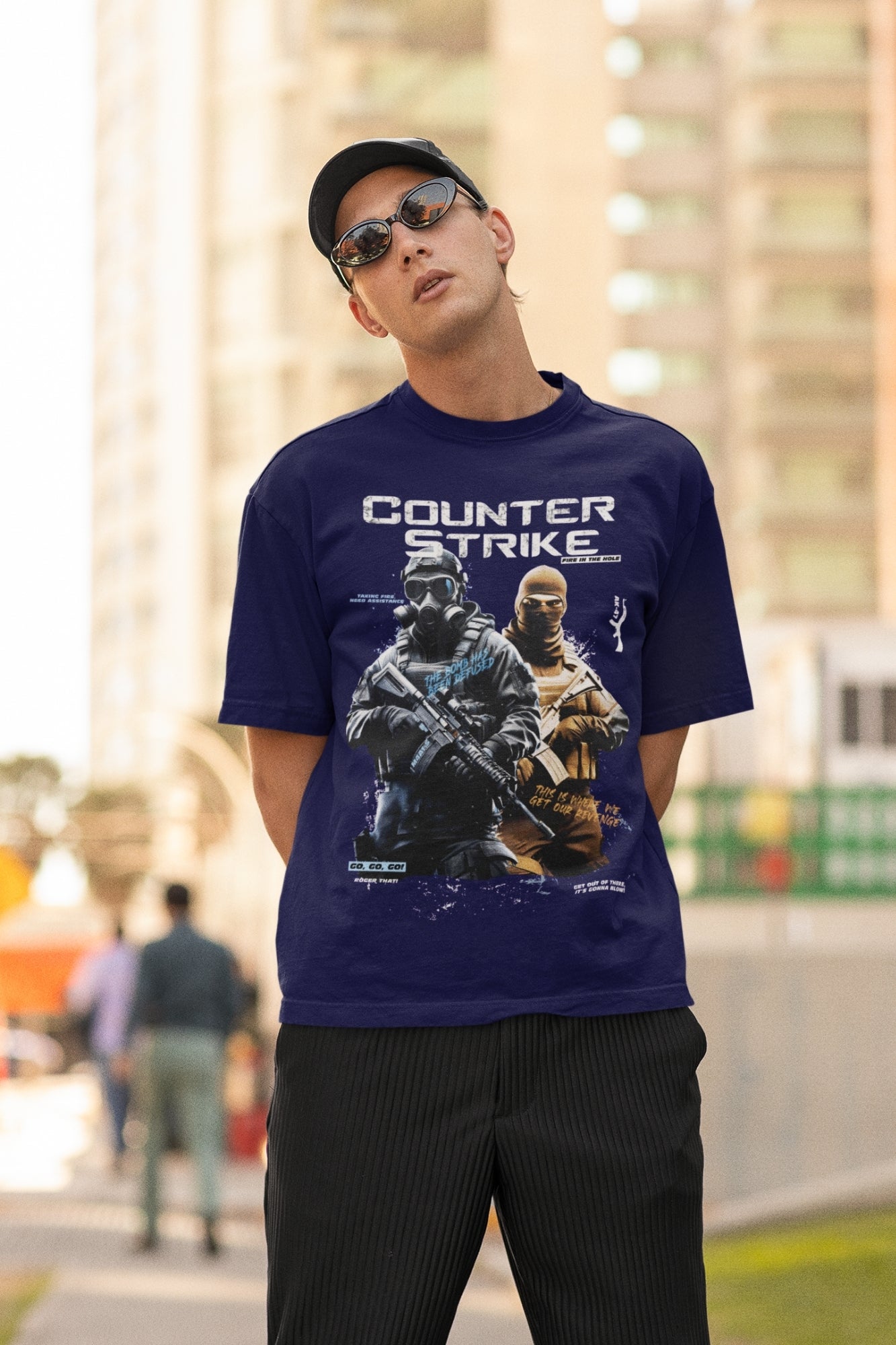 Shooting Game Oversized Tshirt