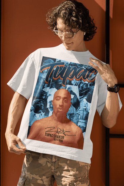 Tupac Oversized Tshirt in White color