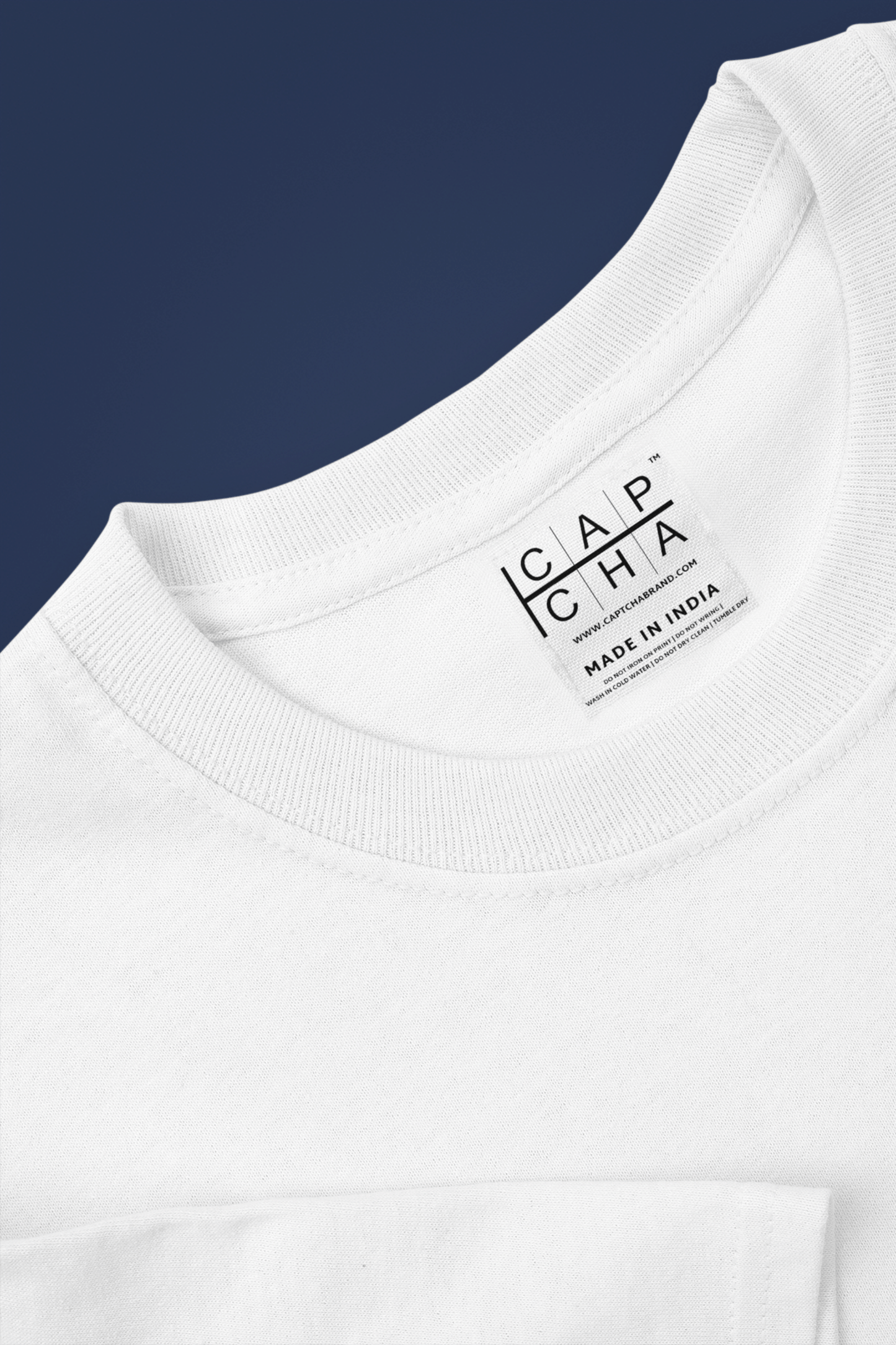 Men's Boxy Fit Solid White T-Shirt