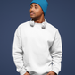 Men's Sweatshirt in Solid White