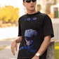 Gojo Pic Unisex Black Oversized T-shirt