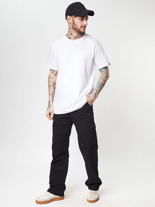 Men's Oversized T-shirt Solid White CAPTCHA