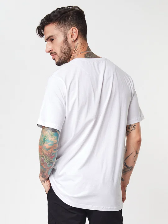 Men's Oversized T-shirt Solid White CAPTCHA