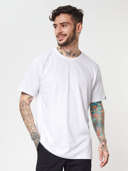 Men's Oversized T-shirt Solid White CAPTCHA