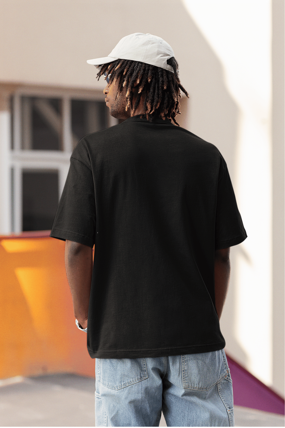 Men's Black Oversized Tee