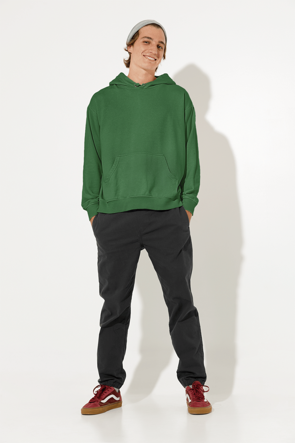 Unisex Hooded Sweatshirt in Bottle Green