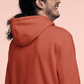 Unisex Hooded Sweatshirt in Dark Orange color