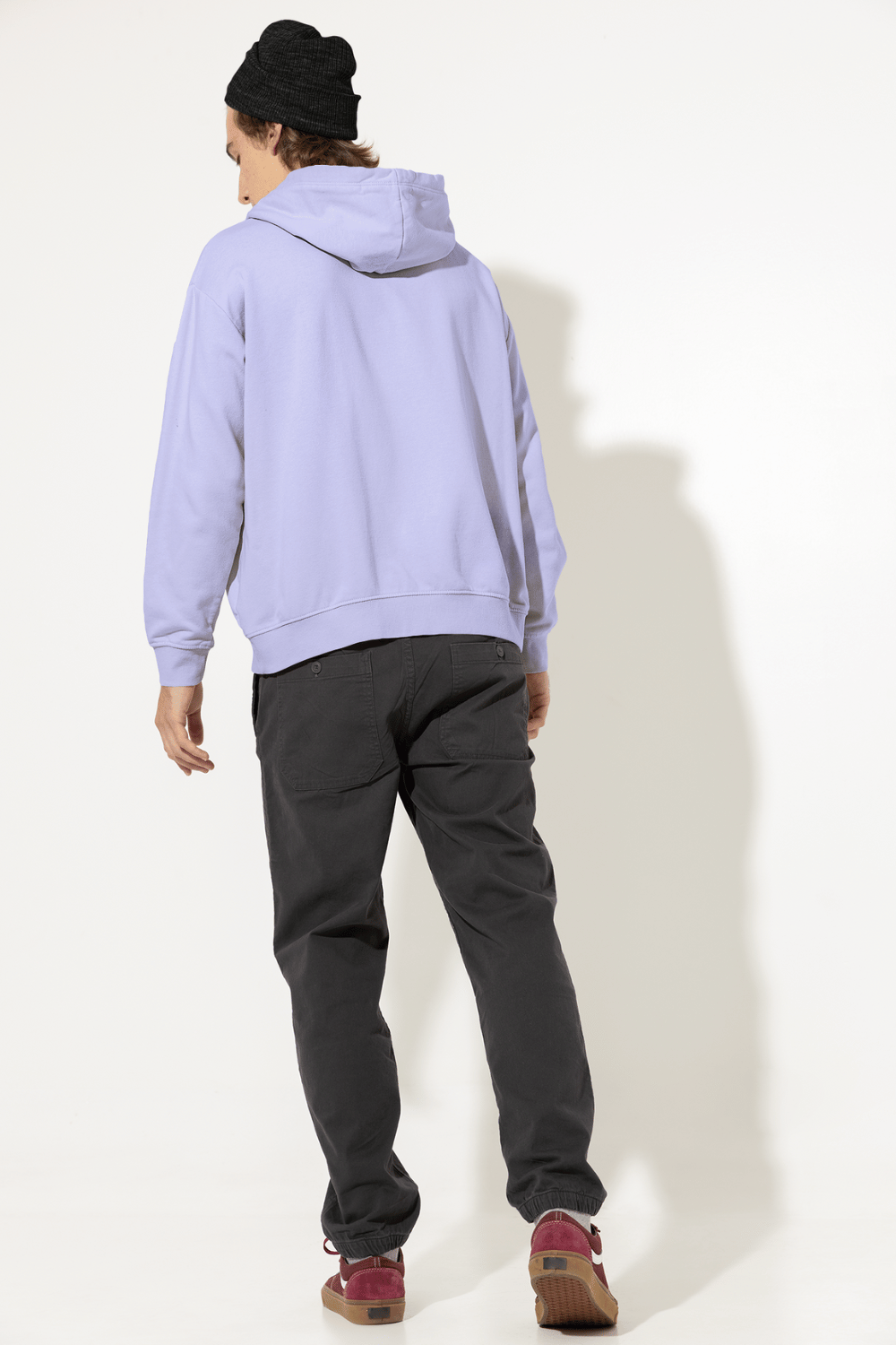 Unisex Hooded Sweatshirt in Light Purple color