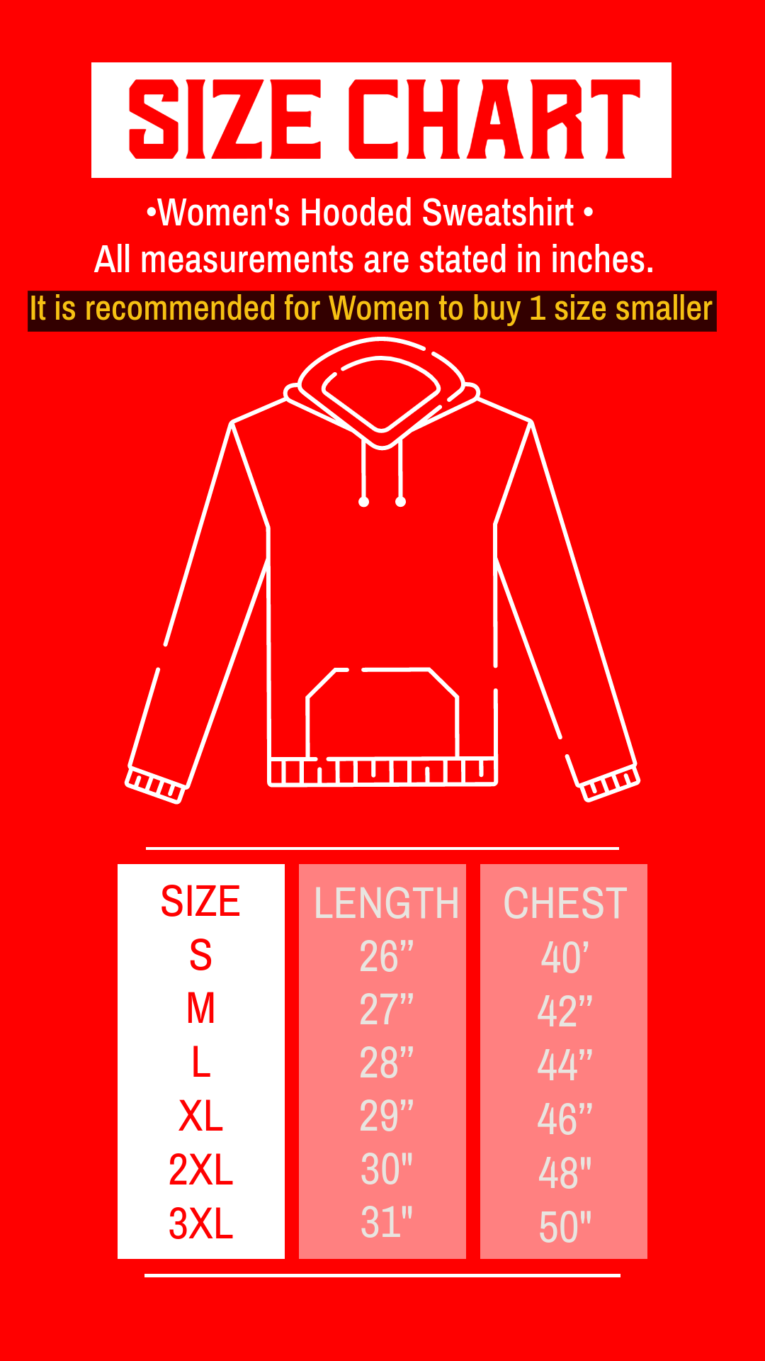 Women's Hooded Sweatshirt in Solid Red CAPTCHA