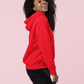 Women's Hooded Sweatshirt in Solid Red CAPTCHA