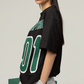 Women's Oversized T-shirt in Black - CAPTCHA 01 Edition CAPTCHA