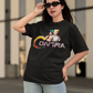 Women's Oversized T-shirt in Black - Contra Arcade CAPTCHA