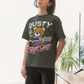 Women's Oversized T-shirt in Meteor Grey - Dusty Race CAPTCHA
