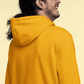 Yellow color Hooded Sweatshirt for Men